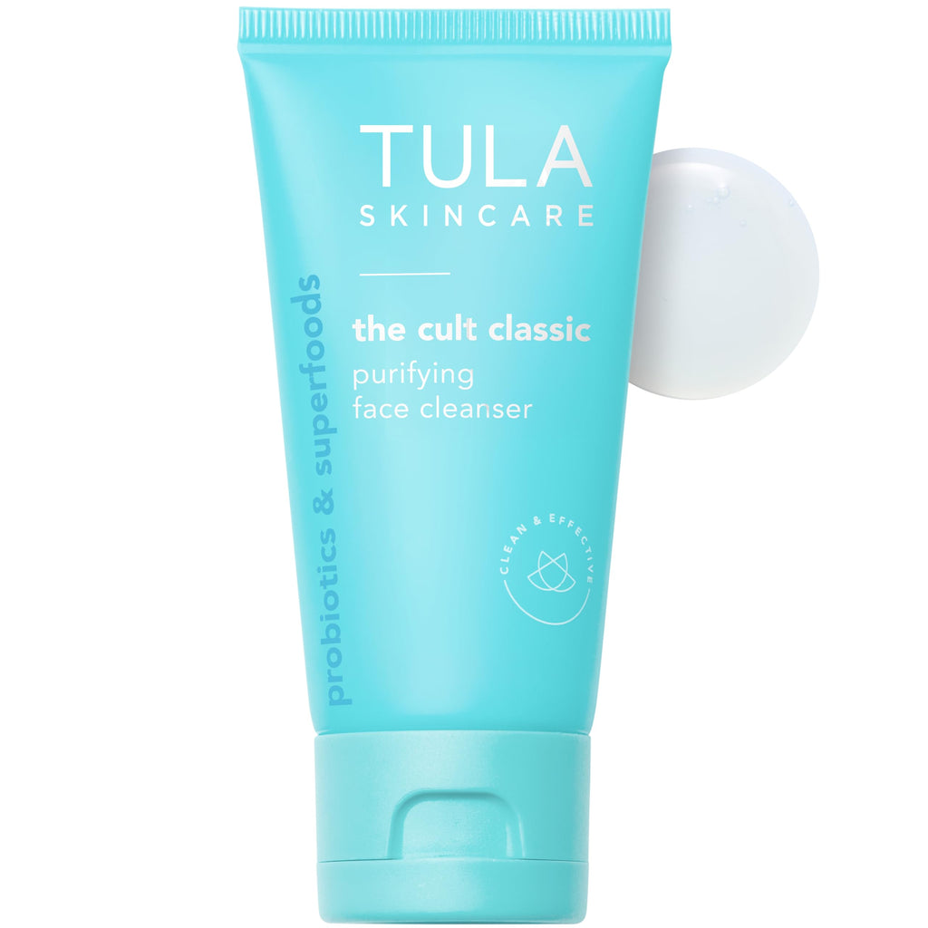 TULA Skin Care Cult Classic Purifying Face Cleanser – Gentle Hydrating Face Wash & Makeup Remover