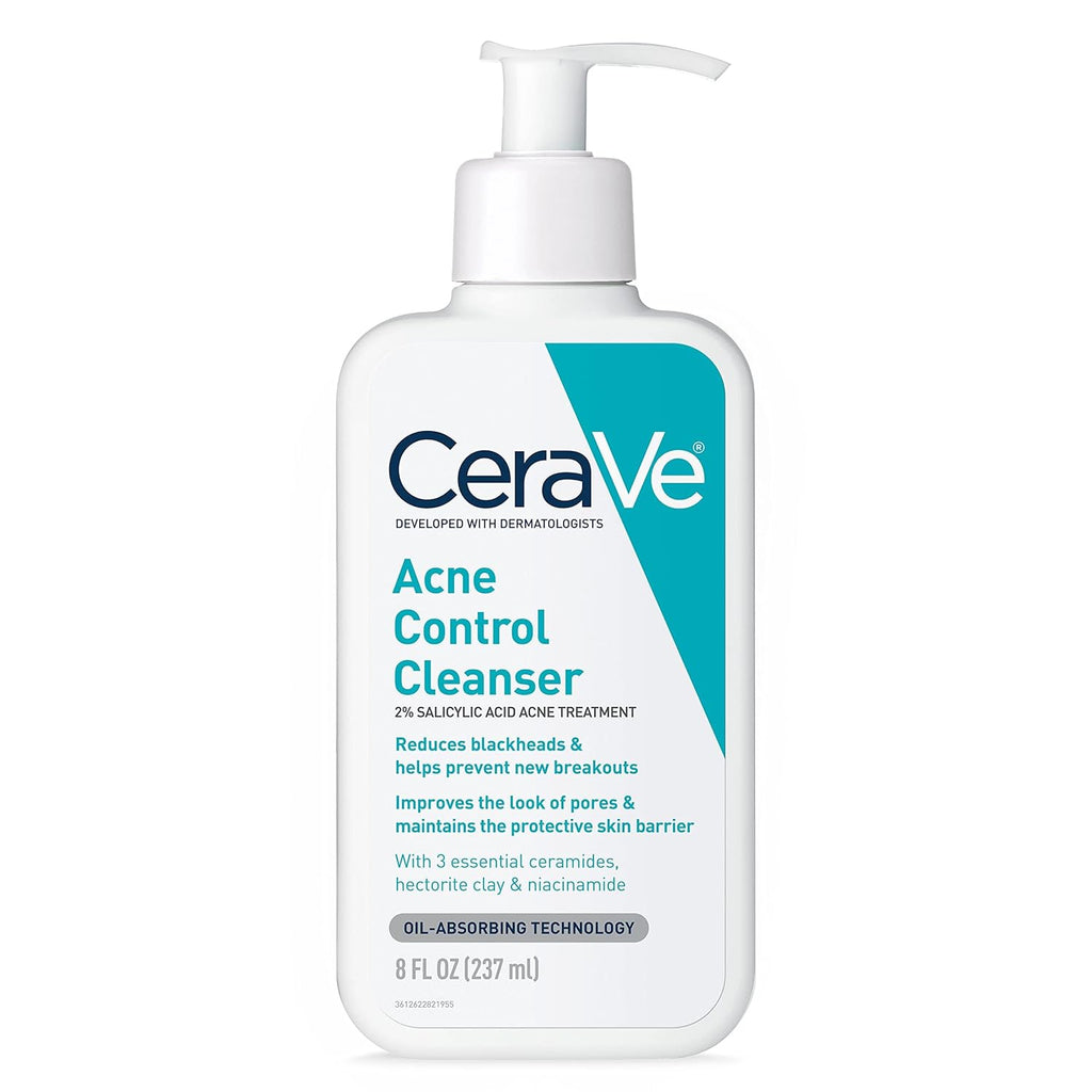 CeraVe Acne Treatment Face Wash – Salicylic Acid Cleanser for Acne & Pore Control