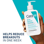 CeraVe Acne Treatment Face Wash – Salicylic Acid Cleanser for Acne & Pore Control