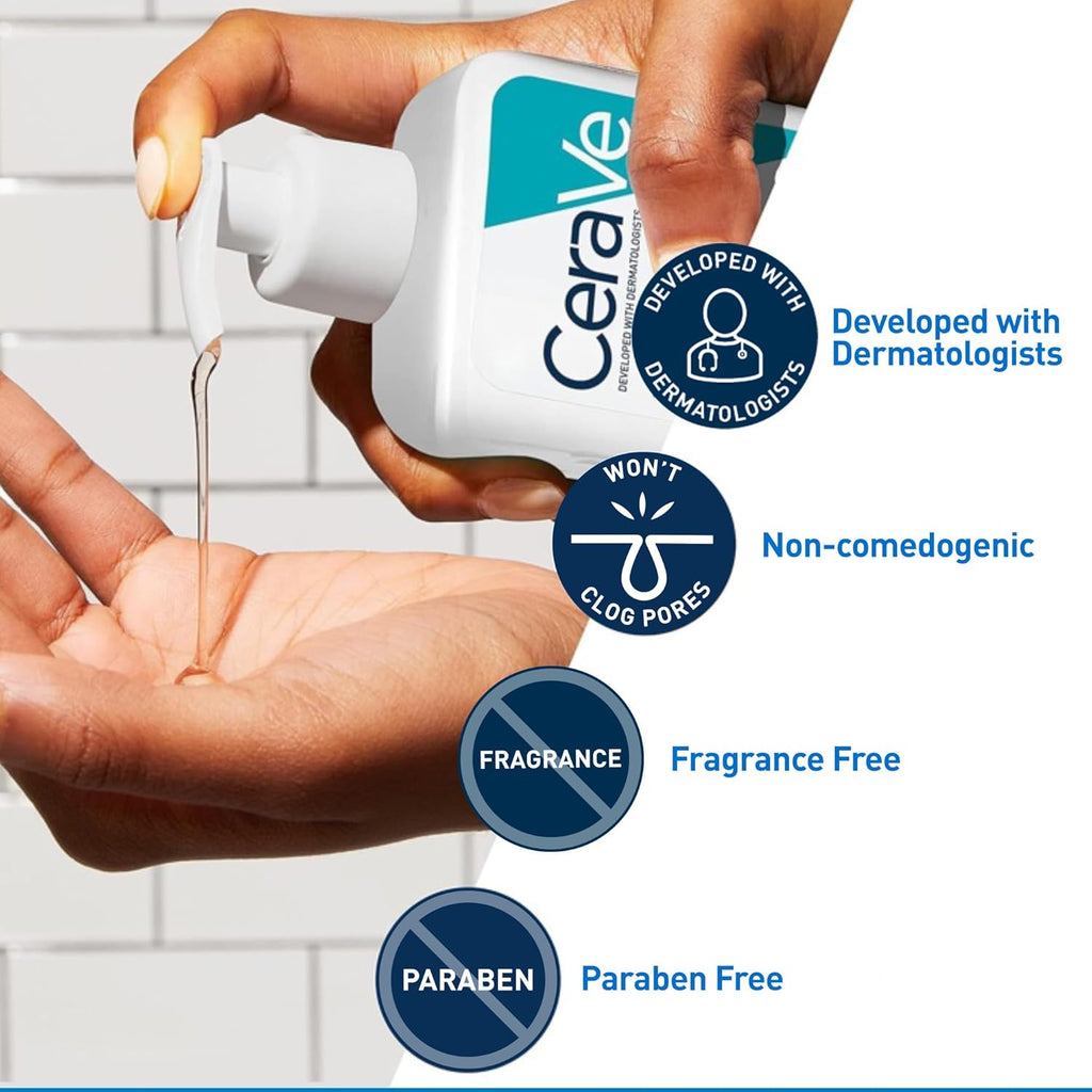 CeraVe Acne Treatment Face Wash – Salicylic Acid Cleanser for Acne & Pore Control