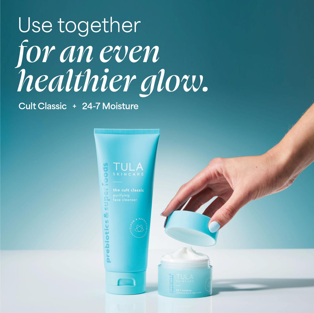 TULA Skin Care Cult Classic Purifying Face Cleanser – Gentle Hydrating Face Wash & Makeup Remover