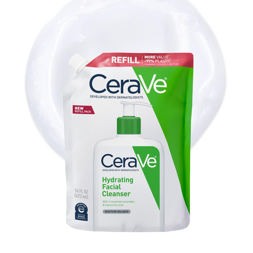 CeraVe Hydrating Facial Cleanser – Moisturizing Face Wash with Hyaluronic Acid & Ceramides for Normal to Dry Skin
