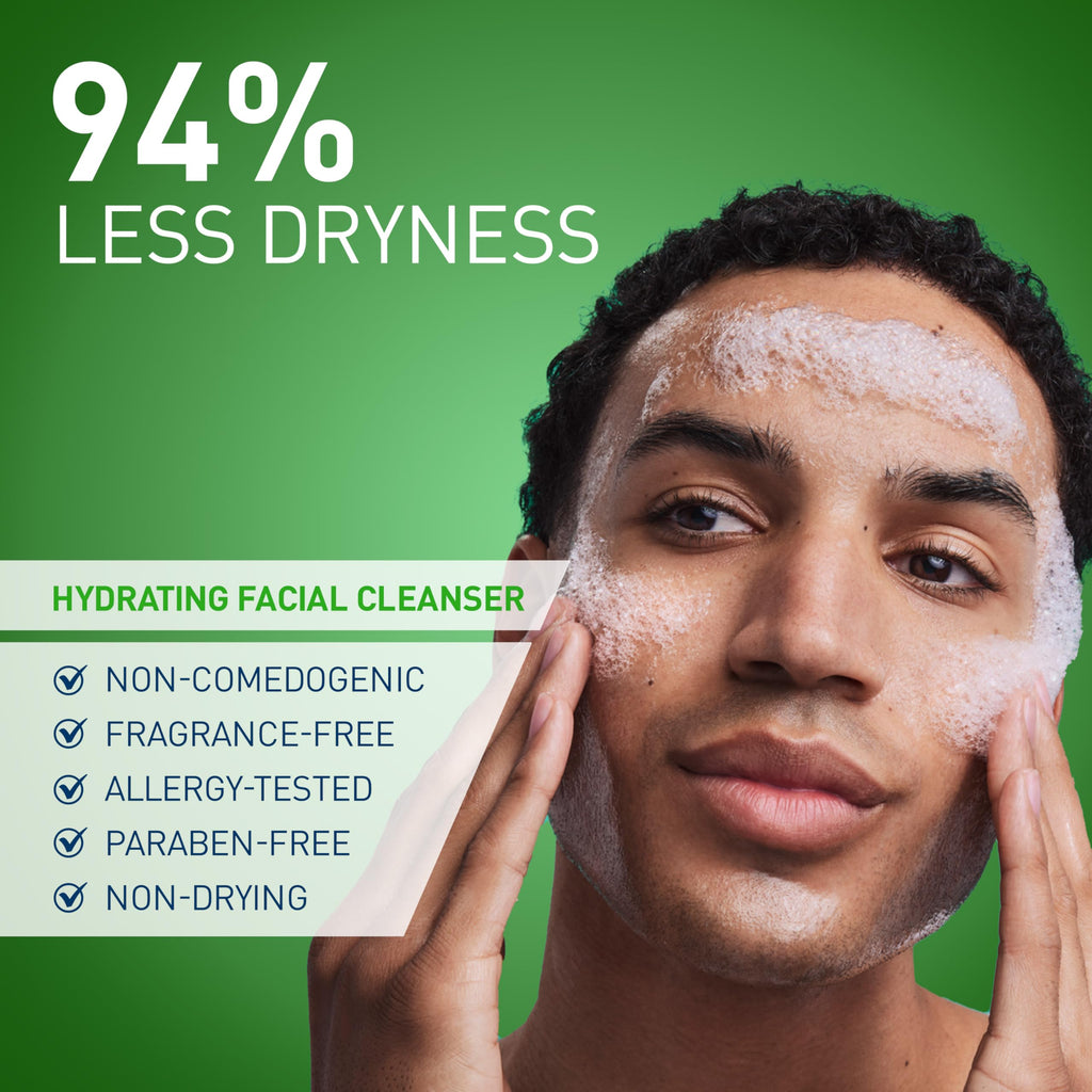 CeraVe Hydrating Facial Cleanser – Moisturizing Face Wash with Hyaluronic Acid & Ceramides for Normal to Dry Skin