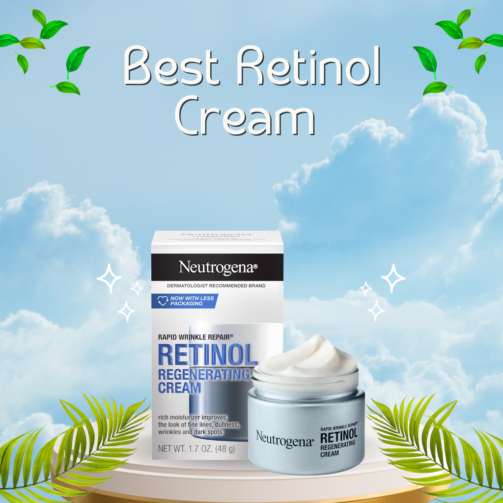 Neutrogena Rapid Wrinkle Repair Retinol Moisturizer – Anti-Aging Face Cream with Hyaluronic Acid (1.7 oz)