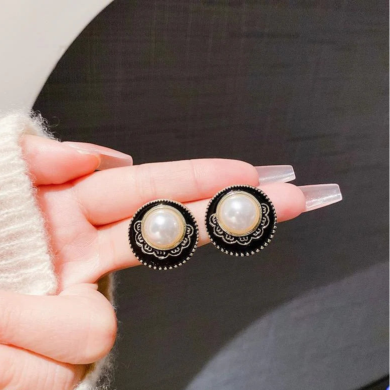 Metal Dripping oil Earrings