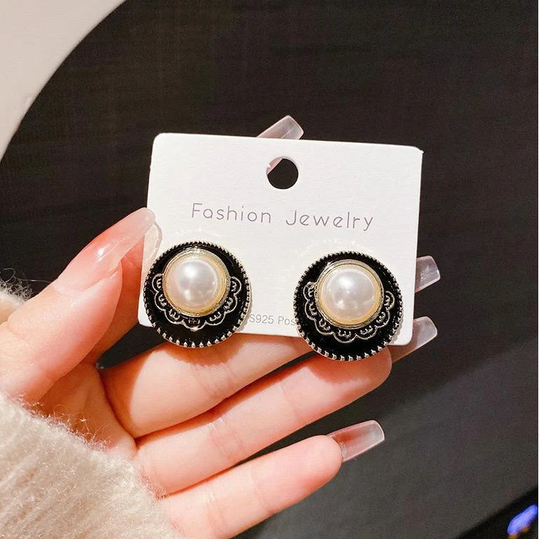 Metal Dripping oil Earrings