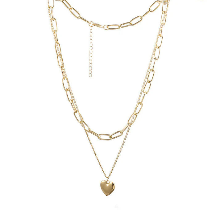 Heart Double layer Gold - Necklace